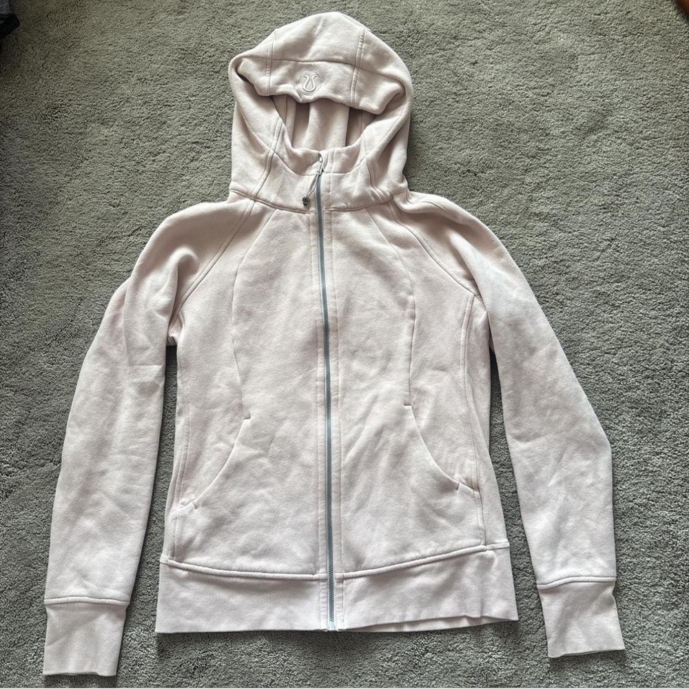 Lululemon light pink scuba hoodie